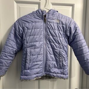 The North Face Girls' Lavender Hooded Puffer Jacket